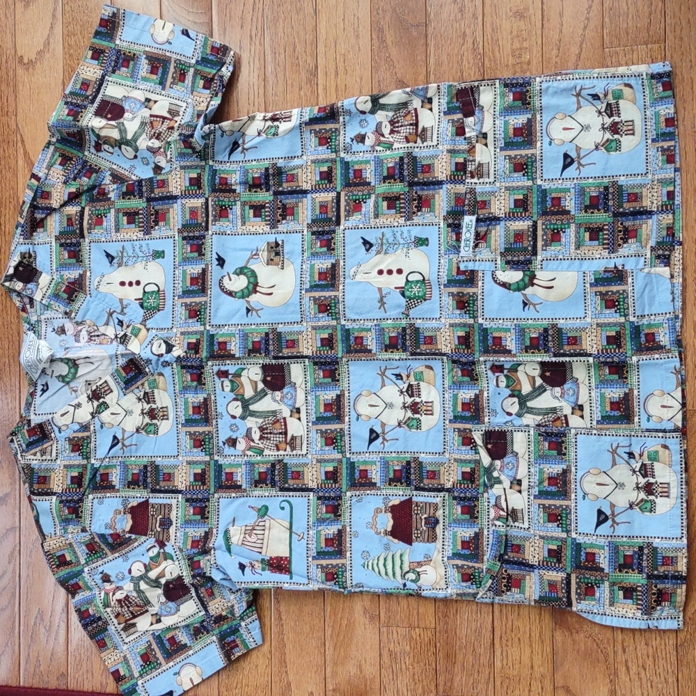 Cherokee scrub top (Snowman)